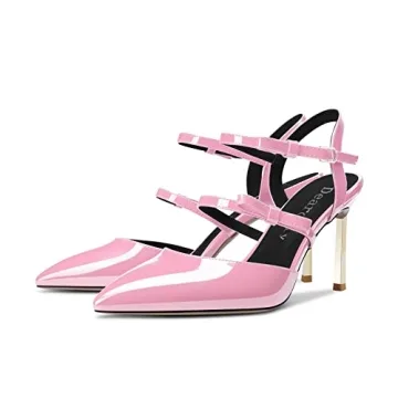 DearOnly Elegant Pink Stiletto Heels for Women