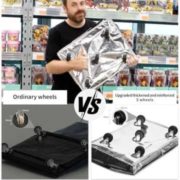 Durable Large Reusable Grocery Bag on Wheels for All Uses