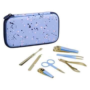 Pretty Useful Tools 7-Piece Manicure & Nail Care Travel Kit - Stylish & Functional