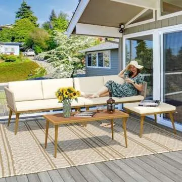 YITAHOME Durable Outdoor Rattan Furniture Set for Everyone