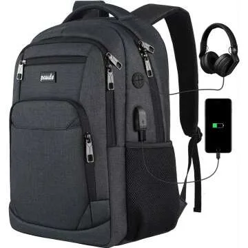 15.6 Inch Backpack with USB Charging for School & Travel