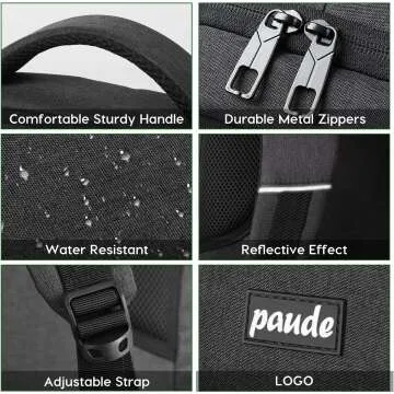 15.6 Inch Backpack with USB Charging for School & Travel