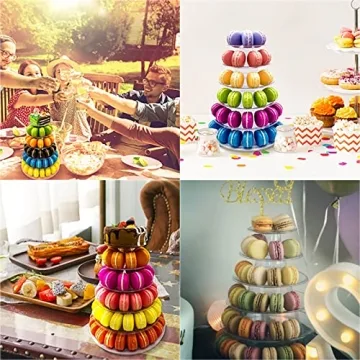 6 Tiers Adjustable Macaron Stand for Celebrations