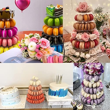 6 Tiers Adjustable Macaron Stand for Celebrations