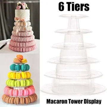 6 Tiers Adjustable Macaron Stand for Celebrations