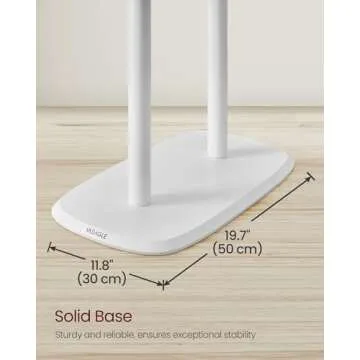 Stylish VASAGLE Coat Rack with 8 Hooks and Shelf