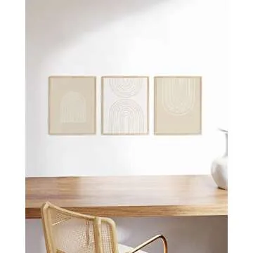 HAUS AND HUES Picture Frame, Beige Oak Wood, 11x14 inches, 3 Pack