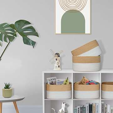 Dougeen Woven Rope Baskets for Ultimate Storage