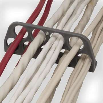 Rack-A-Tiers Cable Chase Wire Bracket (10 Pack), Electrical Wire Bracket, NM Cable Organizer, Wire Holder, NM Cable Support, NMSC Stackers (CC9024.P10)