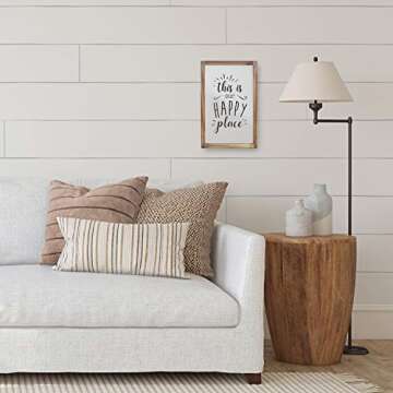 MAINEVENT This Is Our Happy Place Sign - Rustic Home Decor