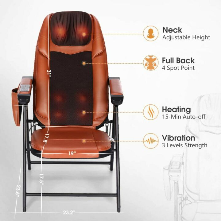 Shiatsu Massage Chair with Heat & Vibration - Home Relief