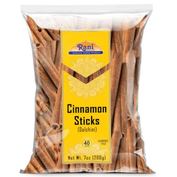Rani Cinnamon Sticks 7oz (200g) - 36-44 Sticks - Strong Aroma, Perfect for Baking, Cooking & Beverag...