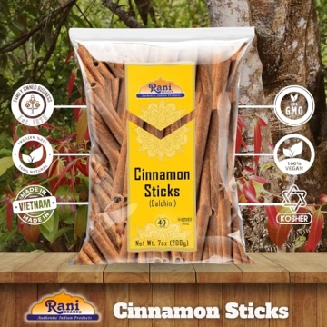 Rani Cinnamon Sticks 7oz Strong Aroma for Cooking