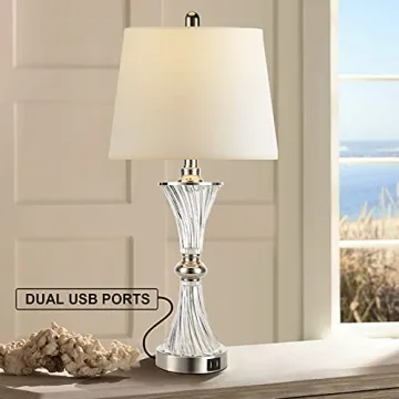 Touch Control Table Lamp Set USB Charging Dimmable Elegance