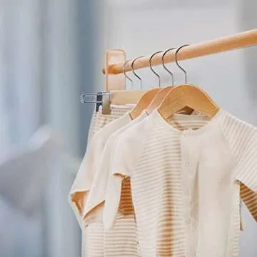 Nature Smile Wooden Shirt Coat Hangers for Kids Pack of 10