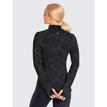 CRZ YOGA Women's Quarter Zip Pullover Soft Activewear