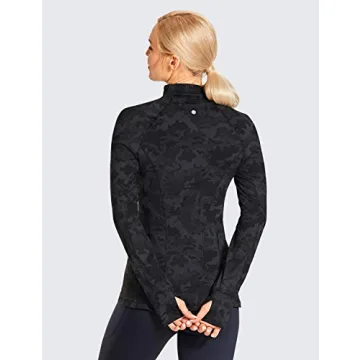 CRZ YOGA Women's Quarter Zip Pullover Soft Activewear