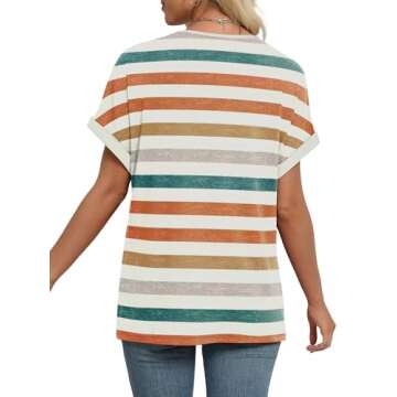 WIHOLL Summer Tops for Women - Stylish V Neck Shirt