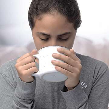 DISCOUNT PROMOS Ceramic Campfire Coffee Mugs 13 oz. Set of 10, Bulk Pack - Perfect for Tea, Espresso, Cappuccino, Hot Cocoa - White