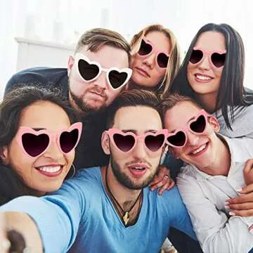 Shop PHABULS Heart Shaped Cat Eye Sunglasses Set