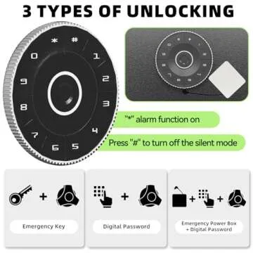 KAER 5-7 Gun Safe,Gun Safes for Home Rifles and Pistols,Combination Gun Safes,Gun Safe & Cabinet,Gun Cabinet for Rifles and Shotguns,Gun Cabinets with Drawers, Pistol Pouch and Removable Shelf