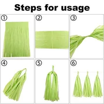 Fonder Mols Tassel Garland DIY Kit Papel Picado Decor Birthday Party Mexican Fiesta Hanging Decorati...