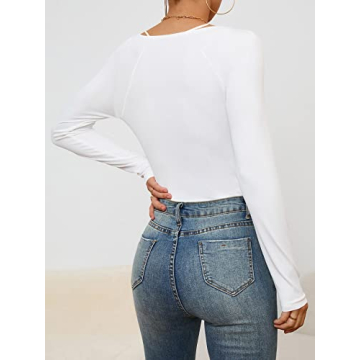 Stylish Hilinker Women's Square Neck Bodysuit