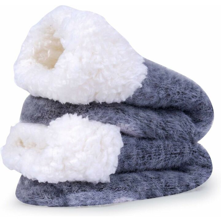 Cozy Jeasona Women’s Fuzzy Slipper Socks with Grippers