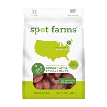 Spot Farms Chicken Apple Sausage: Healthy, All-Natural Dog Treats