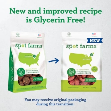 Healthy All-Natural Chicken Apple Sausage Dog Treats