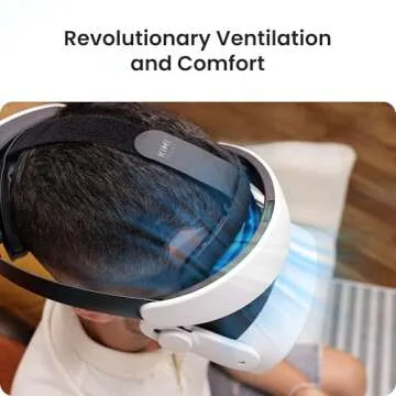 Kiwi Design H4 Boost Battery Halo Head Strap for Meta Quest 3/3S/Oculus Quest 3, Lightweight Comfortable VR Accessories with Balanced Design, DualFast Charging Headset