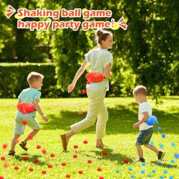 Skirfy Party Shaking Swing Balls Game Set for Kids Adults, Backyard Family Fun with 40 Balls