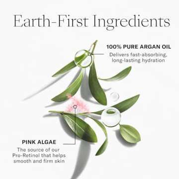 Josie Maran Pro Retinol Argan Oil Body Butter (8oz Unscented) - Vitamin E Skincare Lotion - Hydrating Face Care Cream - Pure Organic Scar Moisturizer Treatment - Natural Stretch Mark Remover Serum