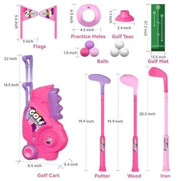 Liberry Toddler Golf Set - Fun Indoor Outdoor Golf Toys