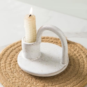 Kendiis Handmade Ceramic Candle Holder for Taper Candles