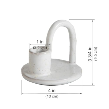 Kendiis Handmade Ceramic Candle Holder for Taper Candles
