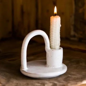 Kendiis Handmade Ceramic Candle Holder for Taper Candles
