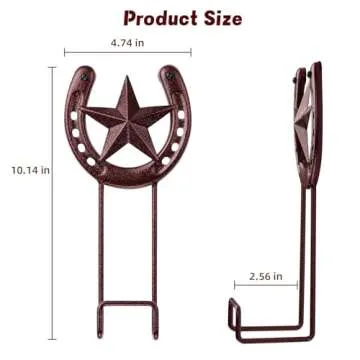 Cowboy Hat Rack Wall Mount 4 Pack Cowboy Hat Holder Western Cowboy Hat Hanger Horseshoe Hooks Rustic Metal Cowboy Hat Display Cowboy Decor for Entryway Closet Bedroom Living Room Western Gift