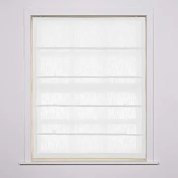 Stylish TWOPAGES Snow White Roman Shade for All Windows
