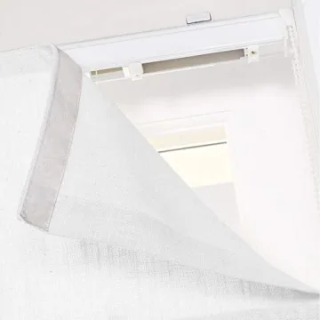 Stylish TWOPAGES Snow White Roman Shade for All Windows