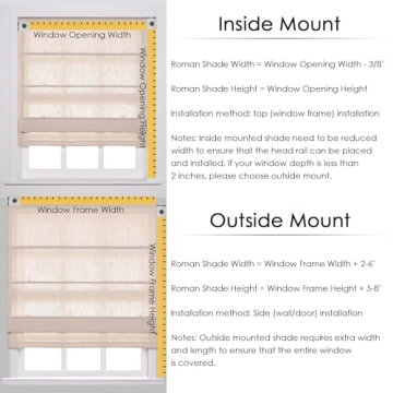Stylish TWOPAGES Snow White Roman Shade for All Windows