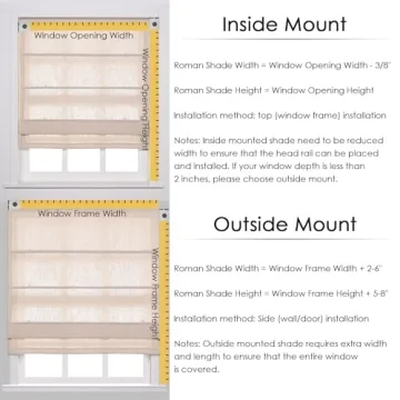 Stylish TWOPAGES Snow White Roman Shade for All Windows