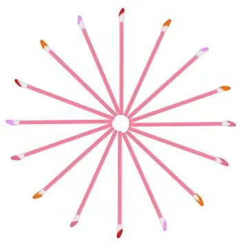 Mooerca 650PCS Disposable Lip Gloss Applicators Make Up Brush Lipstick Wands Makeup Applicators Brushes Applicator Tool Makeup Beauty Tool Kits Disposable Lip Brushes Tool Kits Pink