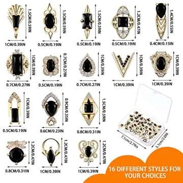 Leelosp 24-Piece 3D Nail Charms for Stunning Nail Art