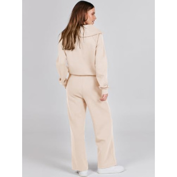ANRABESS Women 2 Piece Sweatsuit Set for All-Day Comfort