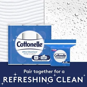 Cottonelle Flushable Wipes - 252 Biodegradable Wet Wipes