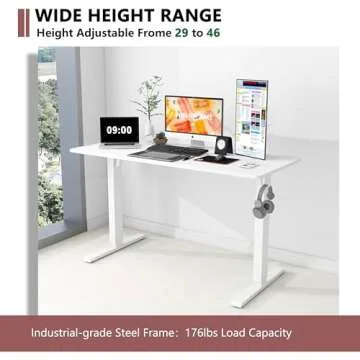 Electrically Adjustable Standing Desk for Home Office