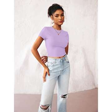 TECREW Women's Summer Crop Top - Soft & Stylish Tee