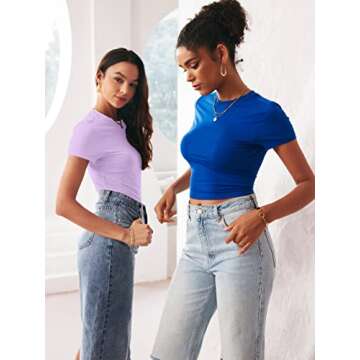 TECREW Women's Summer Crop Top - Soft & Stylish Tee