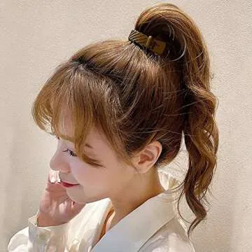 8 PCS Large Matte Ponytail Clips Set for Women